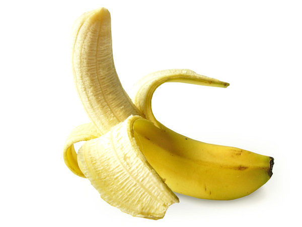 Banany zmiksowane z sokiem z mango